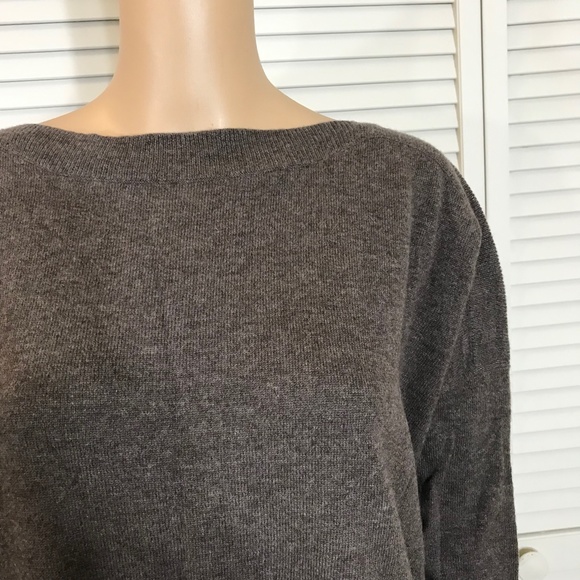 Vince Hi - Low Tunic Brown Sweater Medium - Picture 10 of 15